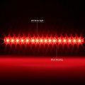 Pair Black Housing Clear Lens Red 3d Led Bar Tail Lights Dual Row 3rd Brake Light Compatible With Ford F150-f550