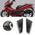 Qiilu Motorcycle Winglet 1 Pair Universal Abs Aerodynamic Wing Kit Fit For Ducati Honda Kawasaki Black