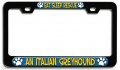 Eat Sleep Rescue Italian Greyhound Dog 3d Metal License Plate Frame Universal Fit For Auto Suv And Truck Tag Holder 12 In X 6 