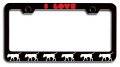 Boerboel Dogs Pets Black Metal License Plate Frame Tag Holder C22 