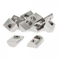 8020 3670 10 Series 1 4-20 Stainless Steel Ss Roll In T-nut With Ball Spring 80 20 T Slot Accessories For Aluminum Extrusion 