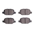 Front Brake Pads For Fiat 500 2009 To 2019 4000 Hybridynamic Series Mechanical Wear Sensor 1 73 Inner Pad Height 0 54 In 