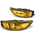 Auto Dynasty Compatible With Corolla Pair Of Bumper Driving Fog Lights Amber Lens