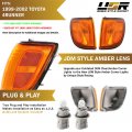 Usr Depo 99-02 4runner Corner Lights Jdm Amber Lens Front Signal Light Set Left Right For 1999-2002 Toyota 4 Runner