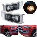 Wflnhb 1 Pair Of Front Driving Fog Lights Replacement For 2014-2021 Toyota 4runner Limited With Chrome Bezel Set