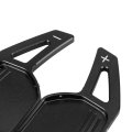 Pair Black Car Steering Wheel Shift Paddle Cover Shifter Extension For Audi A3 A4l A5 A6 A7 A8 S5 Q5 Q7