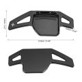 Pair Black Car Steering Wheel Shift Paddle Cover Shifter Extension For Audi A3 A4l A5 A6 A7 A8 S5 Q5 Q7