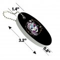 Graphics More Cyborg Android Robot Science Woman Face Floating Keychain Oval Foam Fishing Boat Buoy Key Float