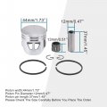 Goofit 44mm Piston Kit Assembly Replacement For 2 Stroke 47cc 49cc Zenoah G23lh G2d Goped Sport Liquimatic X-ped Go-quad
