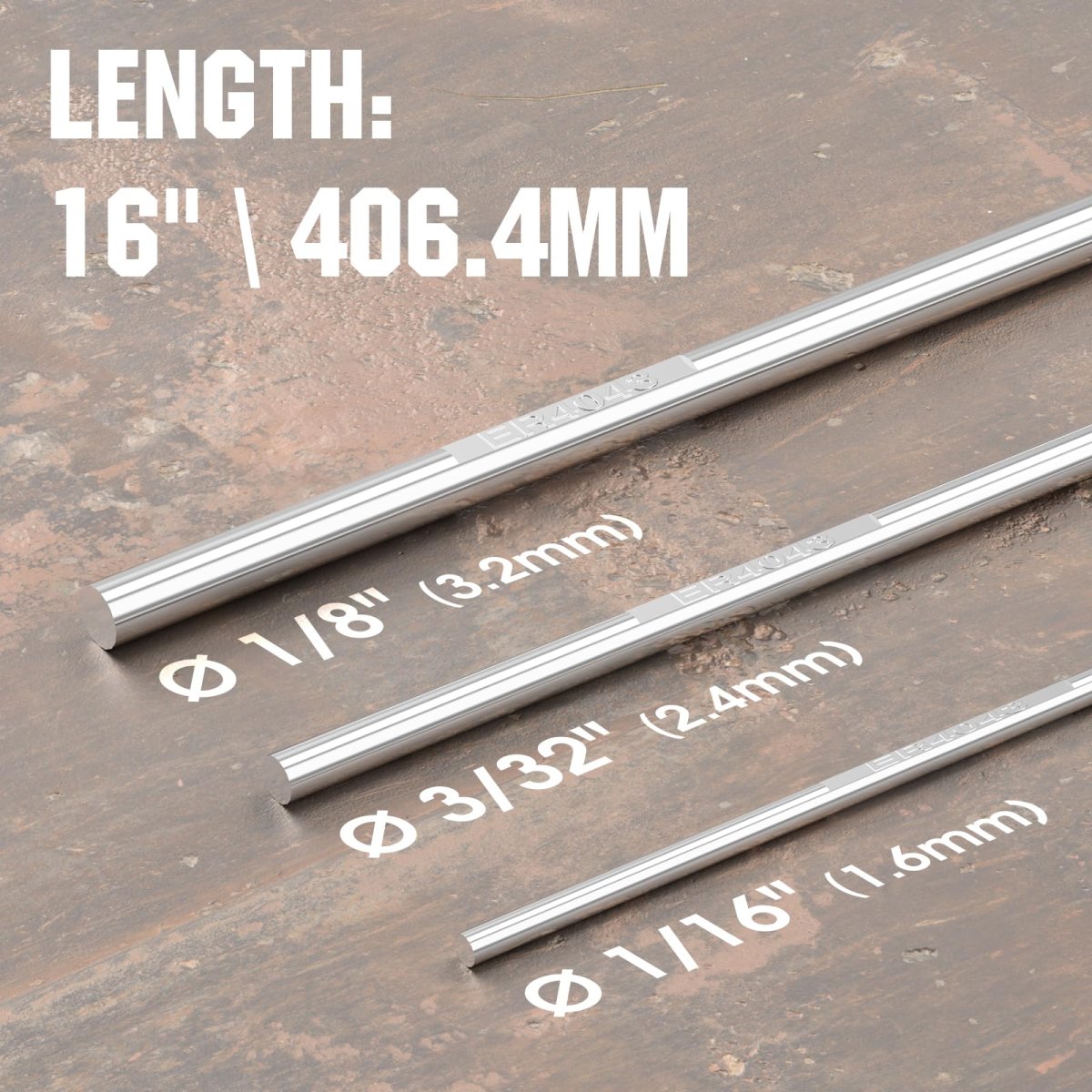 Aluminum Tig Welding Rod Er4043 3 32 In X 16 5lb For Various Grades 3003 3004 5052 6061 6063 And Casting Alloys
