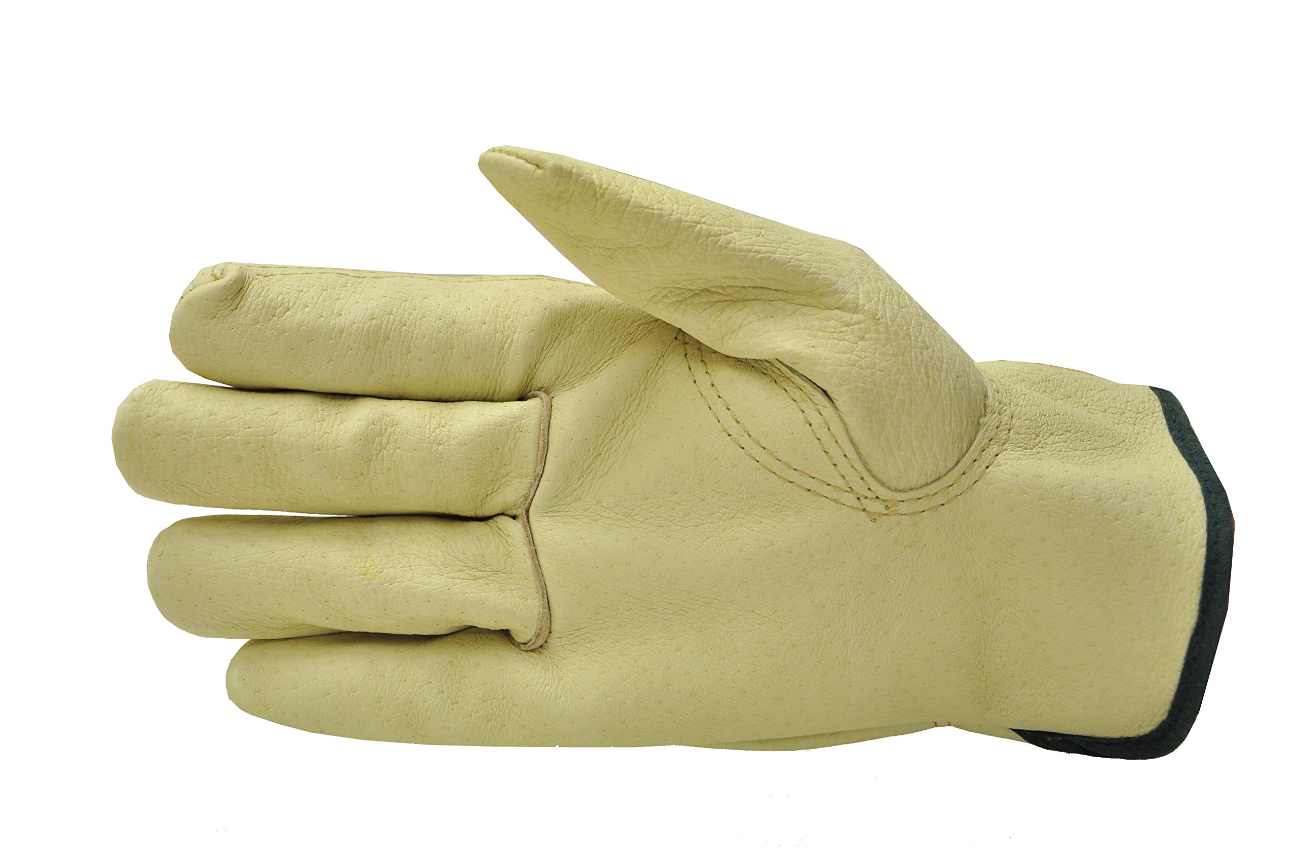 G F 2002s-3 Full Grain Pigskin Leather Work Gloves Drivers Premium Washable Size Small Value Pack 3 Pairs