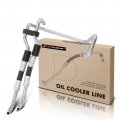 A-premium Automatic Transmission Oil Cooler Line Hose Assembly Compatible With Ford F-250 Super Duty F-350 2005-2007 Excursion