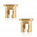 2 Piece Carburetor Cable End Stop Guide Clip For Yamaha Polaris Suzuki Atv Utv Motorcycle Brass Replace 1uy 14155 00 