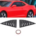 Rear Window Louvers For Chevrolet Camaro 2010 2015 Matte Black Polypropylene Side 2 Piece Set 