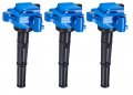 Ena Set Of 3 Blue Ignition Coil Pack For Toyota 4runner T100 Tacoma Tundra 1995-2004 V6 4l Replacement Uf156 C1041 Gn10184 