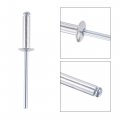 Uxcell Blind Rivets Aluminum Pull Core Decoration 4mm Diameter 16mm Grip Length Silver Tone 60pcs