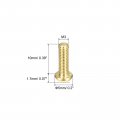 Uxcell Brass Machine Screws M3x10mm Phillips Pan Head Fastener Bolts For Furniture Office Equipment Electronics 12pcs