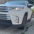 Hecasa Front Daytime Running Lights Fog Pair Replacement Compatible With 2017-2019 Toyota Highlander W Wiring Harness Led Drl