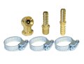 Air Hose Repair Kit 6 Piece Compressed Tire Accessory Set Chuck Clamp 