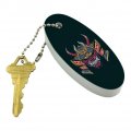 Graphics More Samurai Warrior Japanese Demon Oni Mask Floating Keychain Oval Foam Fishing Boat Buoy Key Float