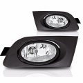 Clear Lens Fog Light Bumper Lamps Pair W Wiring Kit For 2001-2003 Honda Civic New 