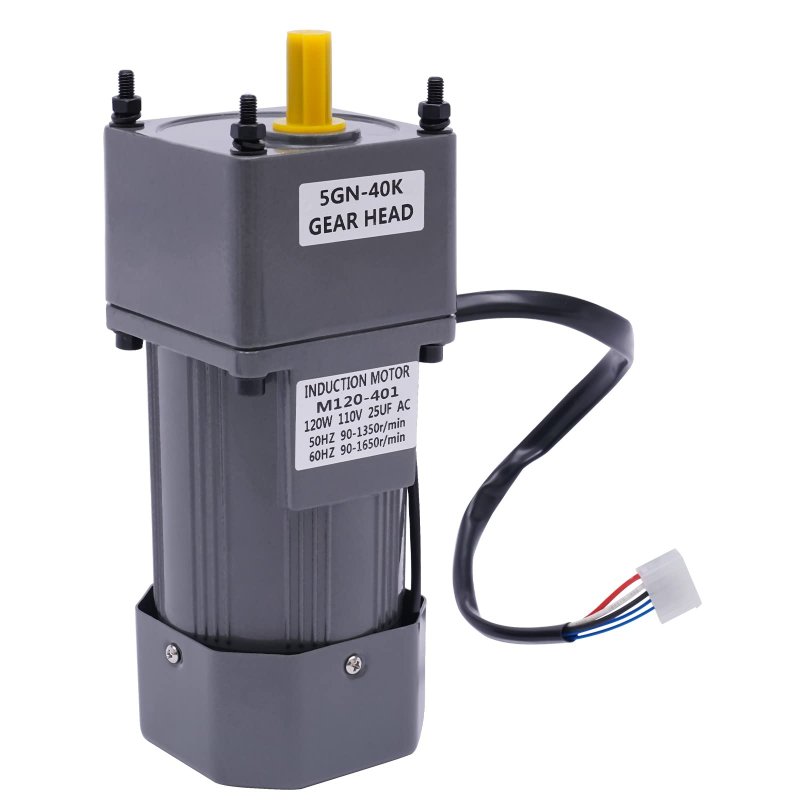 110v 40k Ac Gear Motor Electric 120w Variable Speed Reduction Controller Adjustable High Torque Synchronous Reducer Reversible
