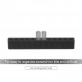 Uxcell 10pcs 12 Holes Screwdriver Bit Holder 7 2mm Dia Plastic Hex Shank Storage Case Black