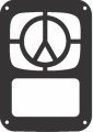 Jeeptails Peace Symbol Tail Lamp Light Covers For Jeep Jk Wrangler Set Of 2 