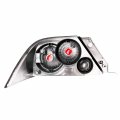 Amerilite Black Replacement Brake Taillights Set For Mitsubishi Lancer Passenger And Driver Side