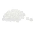 50 Pcs Skt-19 19mm Insulated White Plastic Snap In Mount Domed Blank Lock Hole Cover Harness Fastener 