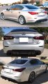 Fits For 2014-2017 Infiniti Q50 Jdm Lh Style Rear Bumper Add-on Diffuser W Open Vent Design
