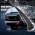 X Autohaux 13inch Rear Windshield Wiper Blade Arm Set For Skoda Fabia 2007 2008 2009 2010 2011 2012 2013