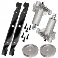 Caltric 2 Spindle Assembly Pulley Blade Compatible With Husqvarna Yth160 Yth 180 1842 Cz42175 Lrh125