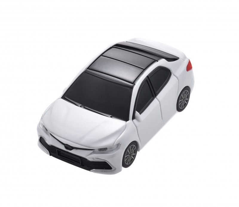 Car Shaped Key Fob Cover For 2019 2024 Toyota Camry Corolla Rav4 Highlander Avalon C Hr Gt86 Prius Smart Remote Shell White Abs