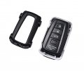 Car Shaped Key Fob Cover For 2019 2024 Toyota Camry Corolla Rav4 Highlander Avalon C Hr Gt86 Prius Smart Remote Shell White Abs