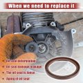 Uxcell 2pcs Engine Crankshaft Oil Seal Replacement For Mazda Cx-7 2009-2013d For Ranger 1999-2012 No F802-11-399 F80211399