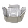 Wflnhb Artificial Leather Front Driver And Passenger Side Bottom Top Lean Back Seat Cover Grey Replacement For 1995-1999 Chevy