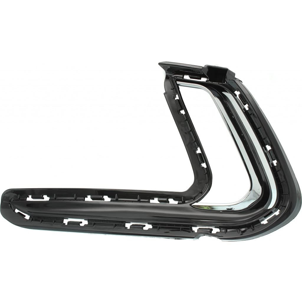 Hyundai Elantra Bumper Trim 2017 2018 Driver Side Front Molding Chrome Cover Hole With Daytime Running Light Hy1038126