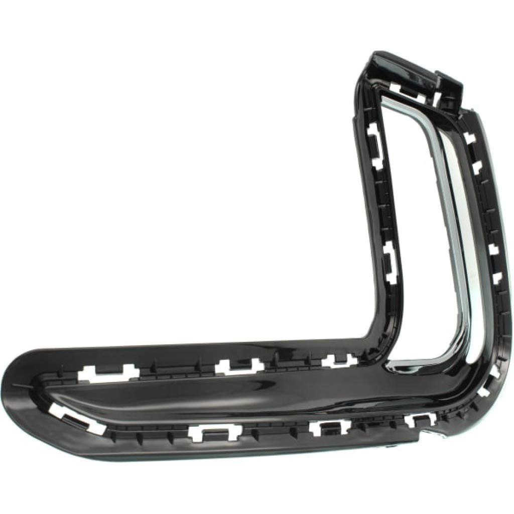 Hyundai Elantra Bumper Trim 2017 2018 Driver Side Front Molding Chrome Cover Hole With Daytime Running Light Hy1038126
