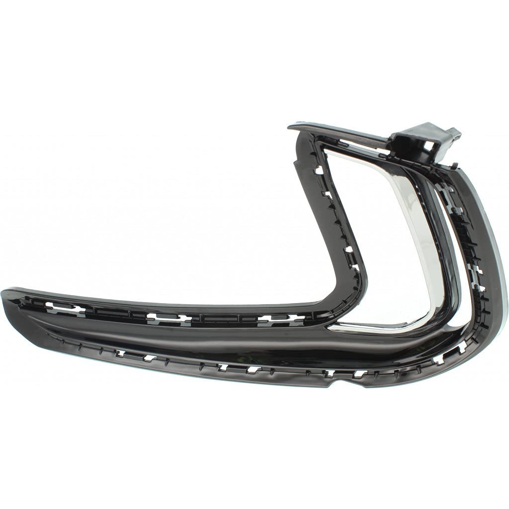 Hyundai Elantra Bumper Trim 2017 2018 Driver Side Front Molding Chrome Cover Hole With Daytime Running Light Hy1038126