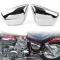 Newsmarts Side Battery Cover Compatible With Yamaha Virago Xv700 Xv1000 1984-up Xv1100 1986-up Xv750 1988-up Chrome