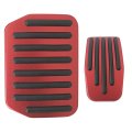 1-set Brake Foot Pedal Pad Compatible For Tes-la 3 Y 2016-2025 Auto Aluminum Alloy Covers Accessories With Anti-slip Rubber 