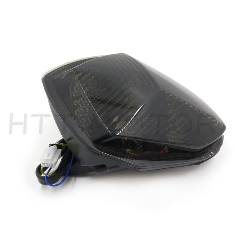 Tail Brake Light Turn Signals For Suzuki Gsxr1000 2003 2004 Smoke Lens Integrated Assembly Mt033-sk Waterproof Abs Plastic