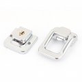 Uxcell A15122800ux1023 48mmx32mm Suitcase Box Chest Trunk Lock Toggle Catch Latch Silver Tone 2pcs