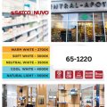 Satco 65-1220 2ft 10w Led Strip Light Cct Selectable 2700k-5000k 1000-1200 Lumens Non-dimmable White Finish 120-277v High Cri