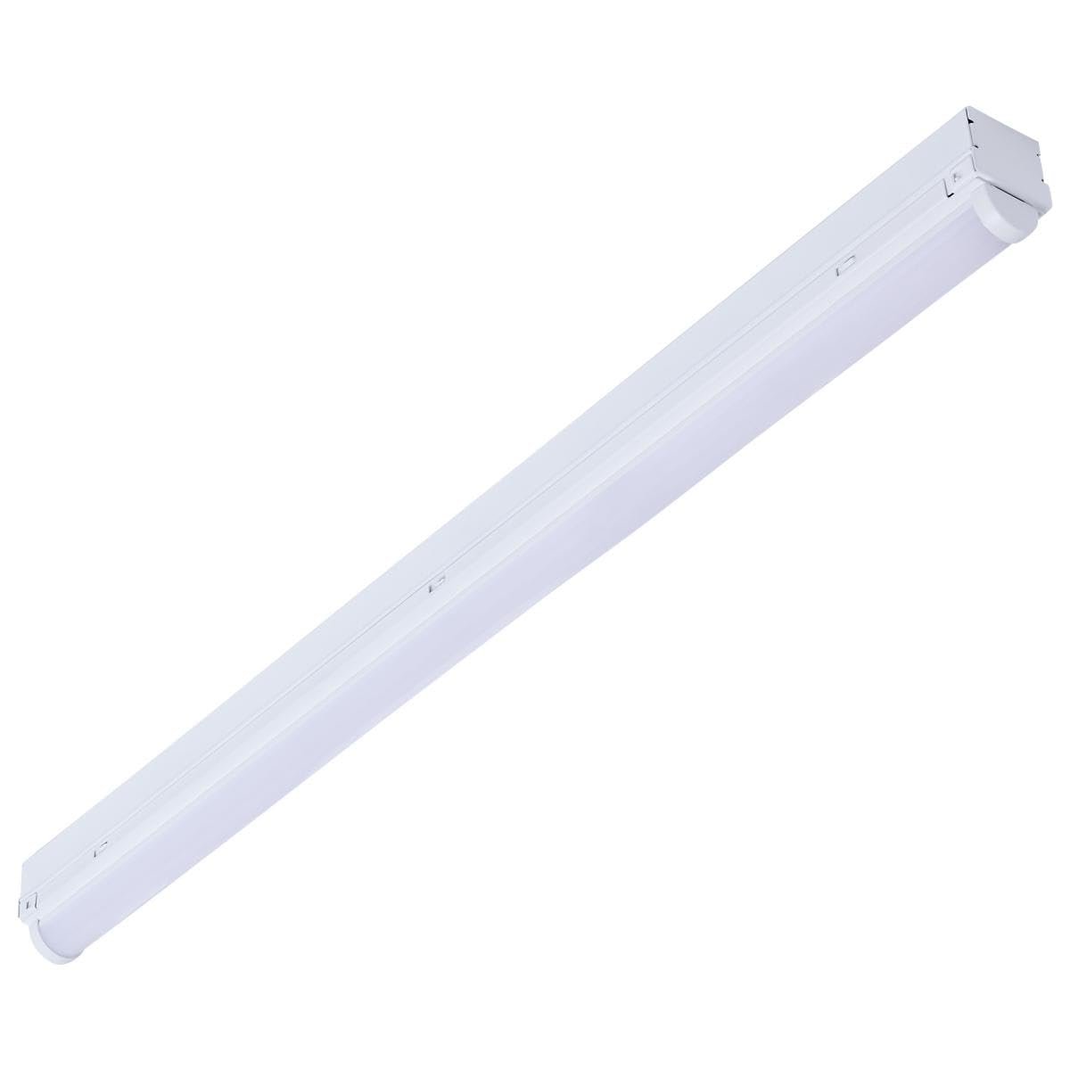 Satco 65-1220 2ft 10w Led Strip Light Cct Selectable 2700k-5000k 1000-1200 Lumens Non-dimmable White Finish 120-277v High Cri