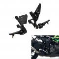 Tcmt Motorcycle Front Footpegs Footrests Bracket Fit For Kawasaki Ninja Zx6r 09-23 10 14 18 Zx636 13-23 20 21 22 Sand Black