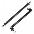X Autohaux 2pcs 150mm 5 91 Splitter Support Rods Adjustable Front Rear Bumper Lip Strut Rod Tie Bars Fit Most Vehicle Black