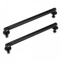 X Autohaux 2pcs 150mm 5 91 Splitter Support Rods Adjustable Front Rear Bumper Lip Strut Rod Tie Bars Fit Most Vehicle Black