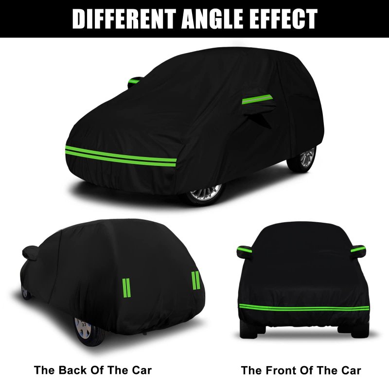Waterproof All Weather Car Cover For 2001 2010 Chrysler Pt Cruiser 6 Layers With Cotton Liner Zipper Door And Windproof Bands